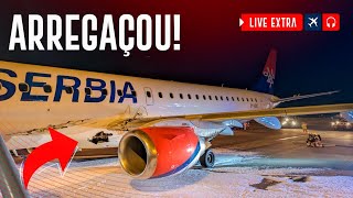 O Embraer E195 Se Arregaçou Na Decolagem LiveExtra [upl. by Orpha650]