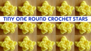 How to Crochet A Tiny One Round Star [upl. by Hildick67]