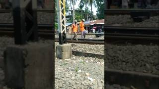 Railway hard workers 🚂। Train videos railway train trending [upl. by Waterman]