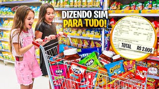 DIZENDO SIM PARA TUDO PARA AS FILHAS DO BRUNO BERTI NO MERCADO  me arrependi [upl. by Rramal]