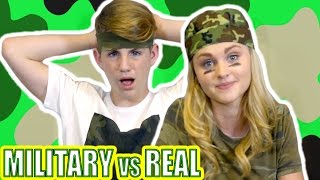 Military Food vs Real Food MattyBRaps vs Ivey [upl. by Yttak]