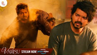 தளபதி Mass Fight Scene  Varisu Tamil Movie Super Hit Scene  ThalapathyVijay  Prakash Raj [upl. by Nagard807]