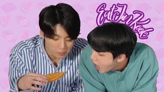 EatJinkook Jin and Jungkook feeding each other [upl. by Ortrude]