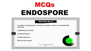 MCQs on Endospore [upl. by Lamiv]