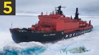 5 Ice Breaking Ships Braving the Arctic Circle [upl. by Singh]