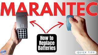 Quick Tips How to Replace Batteries in Marantec Garage Door Opener Remote amp Wireless Keypad [upl. by Winchester]