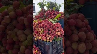 Litchi fruit at roadside 🍒  1kg 350   fruits fruitsalad [upl. by Sara]