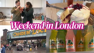 London Vlog 1  Berry Chantilly Cake Camden Market amp Mexican Food [upl. by Adnohr565]