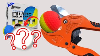 WHATS INSIDE A DUEL COVER SRIXON Q STAR GOLF BALL shorts [upl. by Cirda]