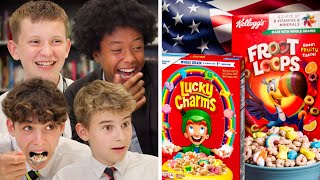 British Highschoolers try American Cereal for the first time [upl. by Douglas757]