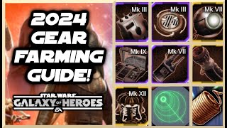 My Comprehensive Gear Farming Guide for 2024 in Star Wars Galaxy of Heroes [upl. by Eitsirk787]