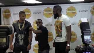 Kevin Hart Takes Over Trey Songz Press Conference with James Harden [upl. by Rowena789]