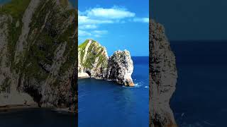 Durdle Door  aerial drone footage of Englands iconic landmark [upl. by Aremat]