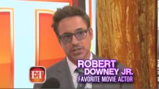 ET Robert Downey Jr interview backstage [upl. by Gati]