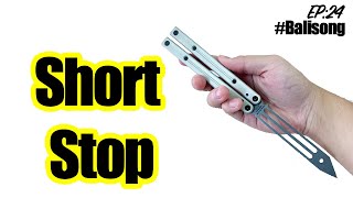 Balisong Tutorial EP24  สอนควงมีดบาลีซอง Short Stop [upl. by Athene]