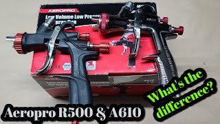 Aeropro A610 amp R500 Whats The Difference Chinese LVLP Spray Guns [upl. by Osborn]