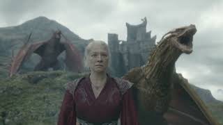 Rhaenyra amp 3 dragons confront Aemond amp Vhagar Scene  House of the Dragon S02E07 [upl. by Ahtaela]