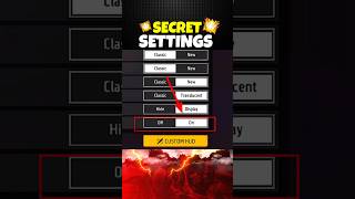 Secret Settings Only 1 Players Know 🏆  New Enemy Outline Setting  Free Fire shorts [upl. by Assylla]