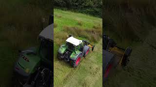 Fendt 724 Vario fendt mcconnel aerial dronefootage agriculturalmachinery [upl. by Pitarys]