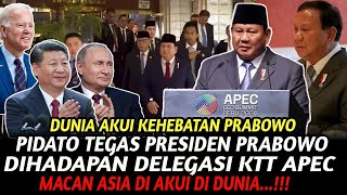 FULL PIDATO PRESIDEN PRABOWO DI APEC CEO SELURUH DUNIA MENGAKUI KEHEBATAN PRABOWO [upl. by Farmann]