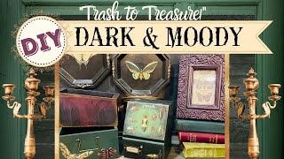 DIY Trash to Treasure Thrift flips Dark amp Moody Items for Decor New products AuntBeasAttic [upl. by Marleen]