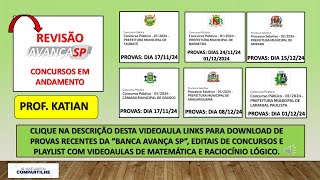 BANCA AVANÇA SPRevisão  Concursos Prefeitura Municipal de Barretos e Câmara Municipal de OsascoSP [upl. by Chancelor632]