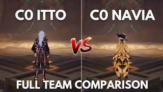 Who Is The BEST GEO DPS NAVIA Vs ITTO Genshin Impact [upl. by Delmore]