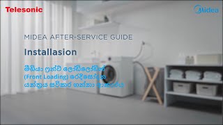 Midea Front Loader Washing Machine DIY Manual  Sinhala Subtitles [upl. by Ahcsas]