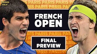 Alcaraz vs Zverev  French Open 2024 Final  Tennis Prediction [upl. by Heall375]