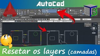 Como resetar os Layers sem apagar os objetos no Autocad [upl. by Gilberto262]