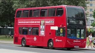 London busses at barking [upl. by Dnomsad]