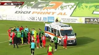 Raphael Dwamena COLLAPSES Vs Partizani Tirana [upl. by Rajiv]