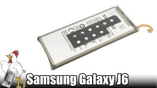 Guía del Samsung Galaxy J6 Cambiar batería [upl. by Ydnim]