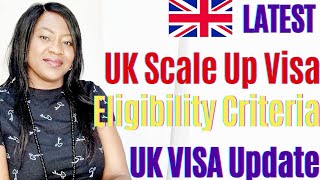 Eligibility Criteria For UK Scale Up Visa 🇬🇧 [upl. by Kelwen]