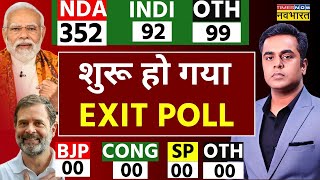 EXIT POLL 2024 LIVE Lok Sabha Election Results  NDA  INDI Alliance  PM Modi  Rahul Gandhi [upl. by Gnilsia866]