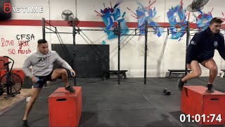 CrossFit Games 221 WallWalks DB Snatch BJO [upl. by Weslee783]