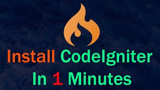 Quick amp Easy CodeIgniter Installation in Just 1 Minute [upl. by Atalee]