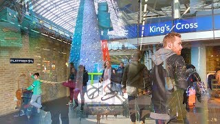 CHRISTMAS LONDON WALK 🎄 King’s Cross to Coal Drops Yard to St Pancras 🇬🇧 ENGLAND [upl. by Ciri]