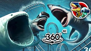 360° Scary Roller Coaster with Bloop  360 video 4K [upl. by Telrats626]