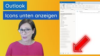 OutlookTipp Outlook Icons Navigationsleiste wieder unten anzeigen deutsch [upl. by Claudette609]