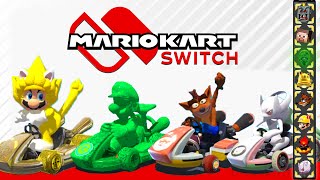 Mario Kart 9 SWITCH  All New Playable Characters [upl. by Eerehc]