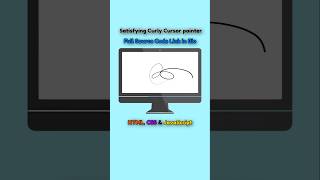 Cursor Pointer javascript  Satisfying Curly Cursor Pointer using JavaScript shorts [upl. by Nivac725]