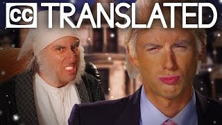 TRANSLATED Donald Trump vs Ebenezer Scrooge Epic Rap Battles of History CC [upl. by Aeel]