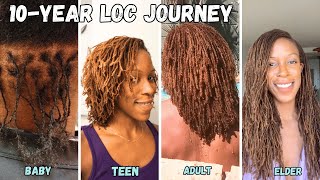 10Year Visual Sisterlocks Journey  Hair Stages and What To Expect With Pictures of Each Stage [upl. by Gery]