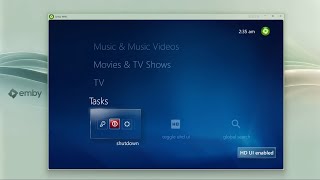 The Emby Show Beta Flash E2 Windows Media Center 4k UHD UI [upl. by Hajidak424]