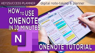 OneNote Basics Tutorial Note taking Digital Planning [upl. by Lipkin210]