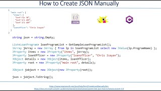 Create JSON Manually Using C [upl. by Aiekal927]