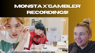 MONSTA X GAMBLER RECORDINGS  REACTION [upl. by Rheta]