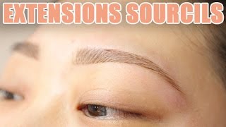 Avoir de beaux cils avec lextension de sourcils [upl. by Hodgson899]