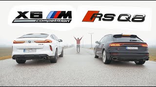 AUDI RSQ8 VS BMW X6 M COMPETITION  Malý DRAG race [upl. by Paz]